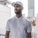 Collarless White Polo Innovator