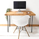 Rustic Office Desk | Hairpin Leg