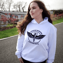 Unisex White Hoodie - Dodging Bunkers Collection