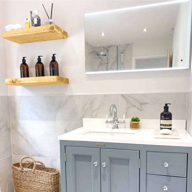 Rustic Floating Shelf | 22cm Depth