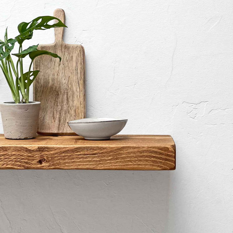 Rustic Floating Shelf | 22cm Depth