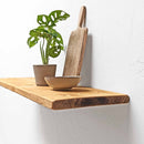 Rustic Thin Floating Shelf | 22cm Depth