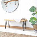 Rustic Bench | Hairpin Leg