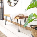 Rustic Bench | Hairpin Leg