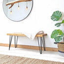 Rustic Bench | Hairpin Leg