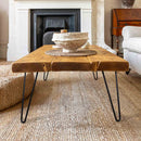 Rustic Coffee Table | Hairpin Leg