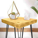 Rustic Side Table | Hairpin Leg