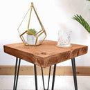 Rustic Side Table | Hairpin Leg