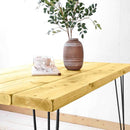 Rustic Kitchen Table | Hairpin Leg