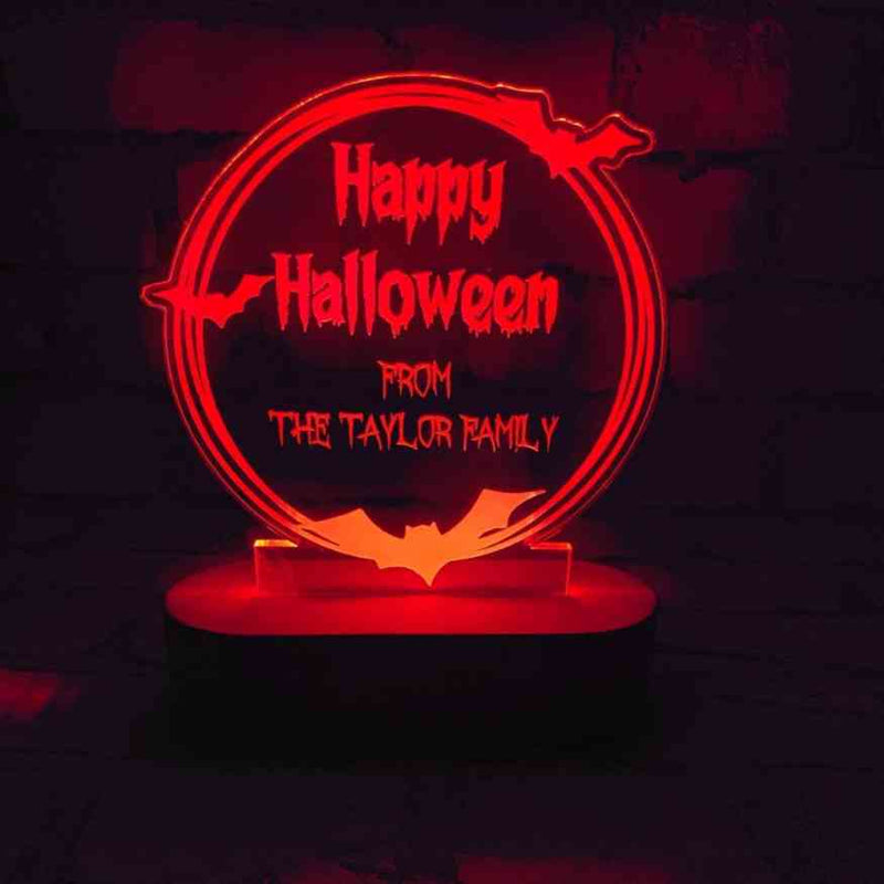 Personalised Light Box - Happy Halloween