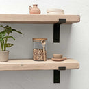 Shabby Chic Lipped Bracket Shelf | 22cm Depth