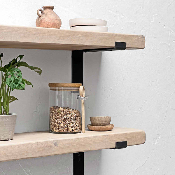 Shabby Chic Lipped Bracket Shelf | 22cm Depth