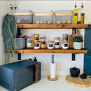 Rustic Lipped Metal Bracket Shelf | 30cm Depth