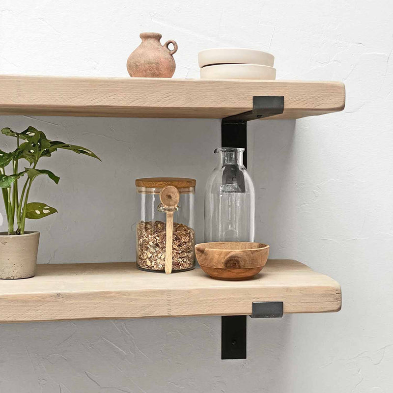 Shabby Chic Lipped Bracket Shelf | 30cm Depth