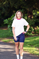 White Breathable Mesh Tee