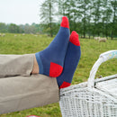 Lux Taylor Men's Trainer Socks - Blue