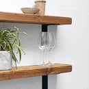 Rustic Metal Bracket Shelf | 15cm Depth