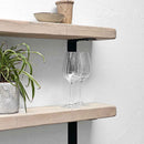 Rustic Metal Bracket Shelf | 15cm Depth