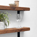 Rustic Metal Bracket Shelf | 15cm Depth