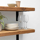 Rustic Metal Bracket Shelf | 30cm Depth