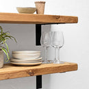 Rustic Metal Bracket Shelf | 30cm Depth