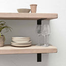 Rustic Metal Bracket Shelf | 30cm Depth