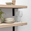 Rustic Metal Bracket Shelf | 30cm Depth