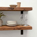 Rustic Metal Bracket Shelf | 30cm Depth