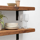 Rustic Metal Bracket Shelf | 30cm Depth