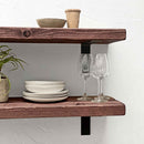 Rustic Metal Bracket Shelf | 30cm Depth