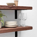 Rustic Metal Bracket Shelf | 30cm Depth