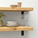 Rustic Metal Bracket Shelf | 30cm Depth