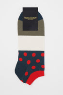 Mayfair Men's Trainer Socks - Scarlet