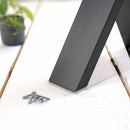 Rustic Office Desk | X-Frame