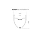 Forza Rim Brake Wheelset 700c - Rim Dimensions