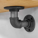 Wooden Shelf With Industrial Pipe Bracket | 15cm Depth