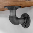 Wooden Shelf With Industrial Pipe Bracket | 15cm Depth