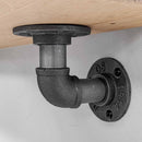 Wooden Shelf With Industrial Pipe Bracket | 15cm Depth