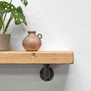 Wooden Shelf With Industrial Pipe Bracket | 15cm Depth