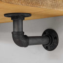 Wooden Shelf With Industrial Pipe Bracket | 22cm Depth