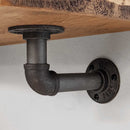 Thin Wooden Shelf - Industrial Pipe Bracket | 22cm Depth