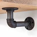 Wooden Shelf With Industrial Pipe Bracket | 22cm Depth