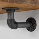 Thin Wooden Shelf - Industrial Pipe Bracket | 22cm Depth