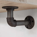 Wooden Shelf With Industrial Pipe Bracket | 22cm Depth