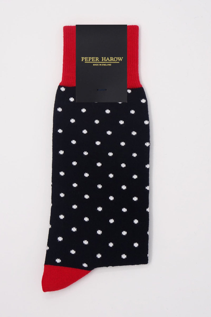 Pin Polka Men's Socks - Black