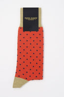 Pin Polka Men's Socks - Orange