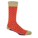 Pin Polka Men's Socks - Orange