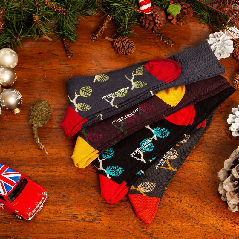 Pine Men's Socks - Black