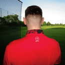 Collarless Red Polo Camo Pattern Innovator