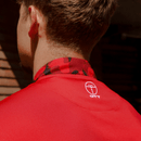 Collarless Red Polo Camo Pattern Innovator